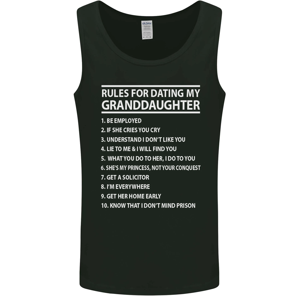 Dating My Granddaughter Grandparents Day Mens Vest Tank Top
