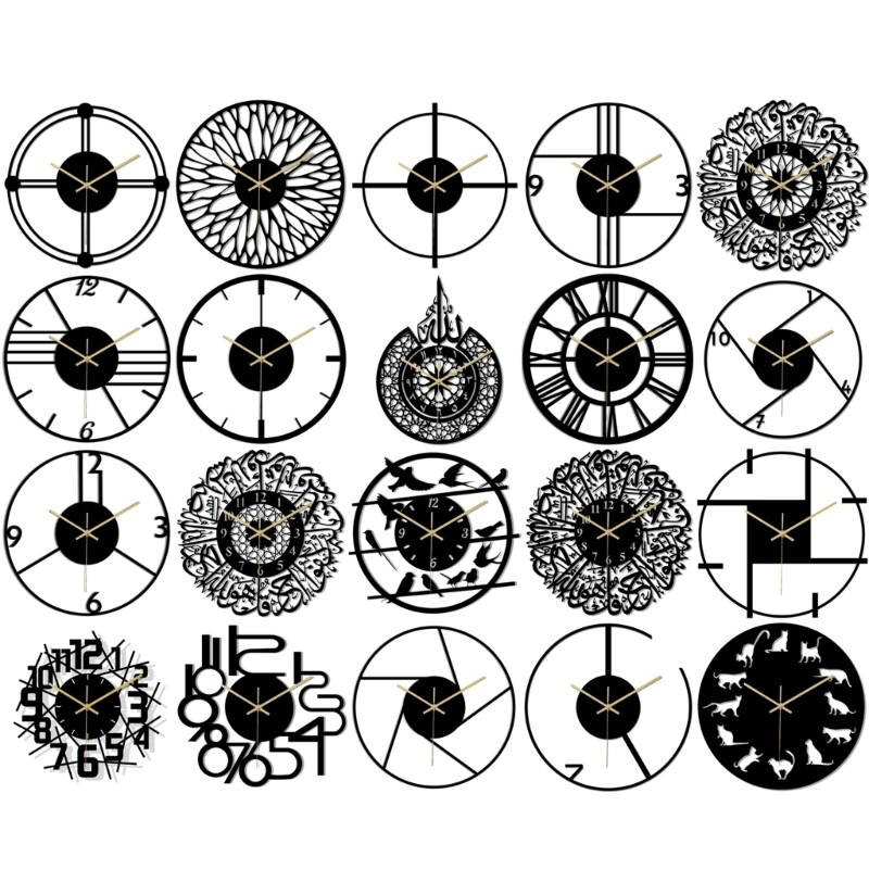 Accurate Timekeeping Wall Clock Not Ticking Battery Operated Wall Clock-image