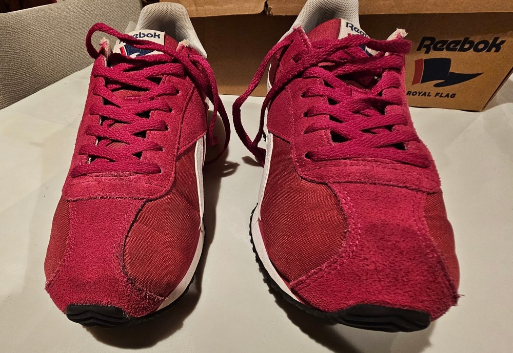 Reebok Royal Alperez Dash BD3272 Magenta Suede Retro Running Shoes Women's 9.5