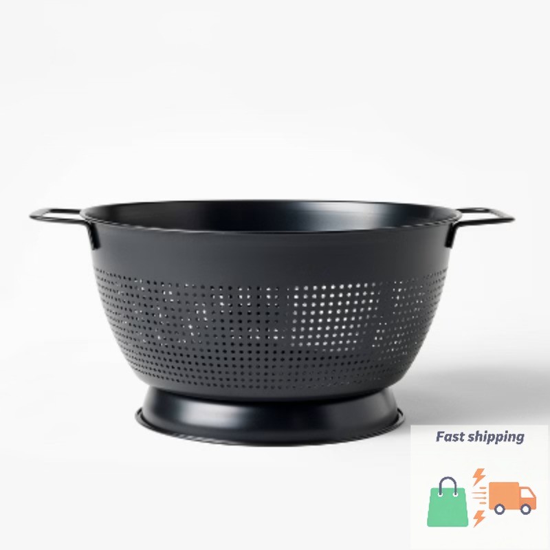 5qt Stainless Steel Colander - Figmint? Color Black