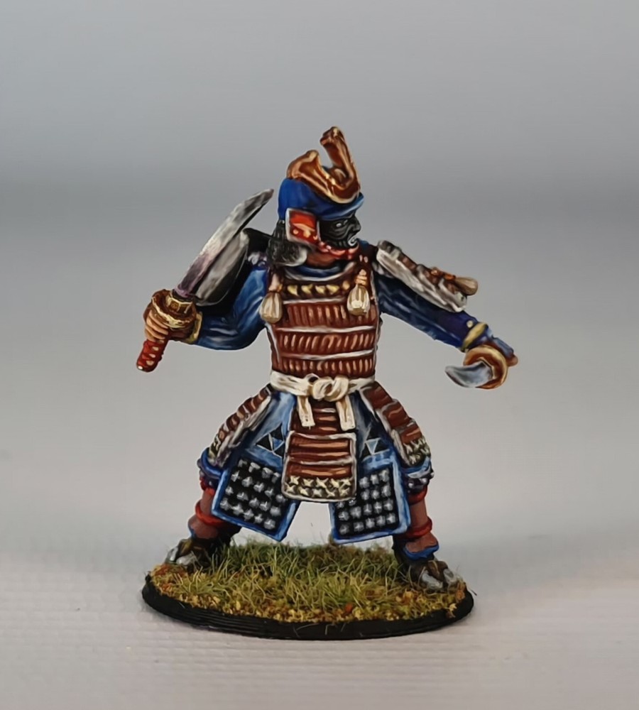 Male Samurai 3D printed mini / DnD, Pathfinder, Tabletop, Wargamming