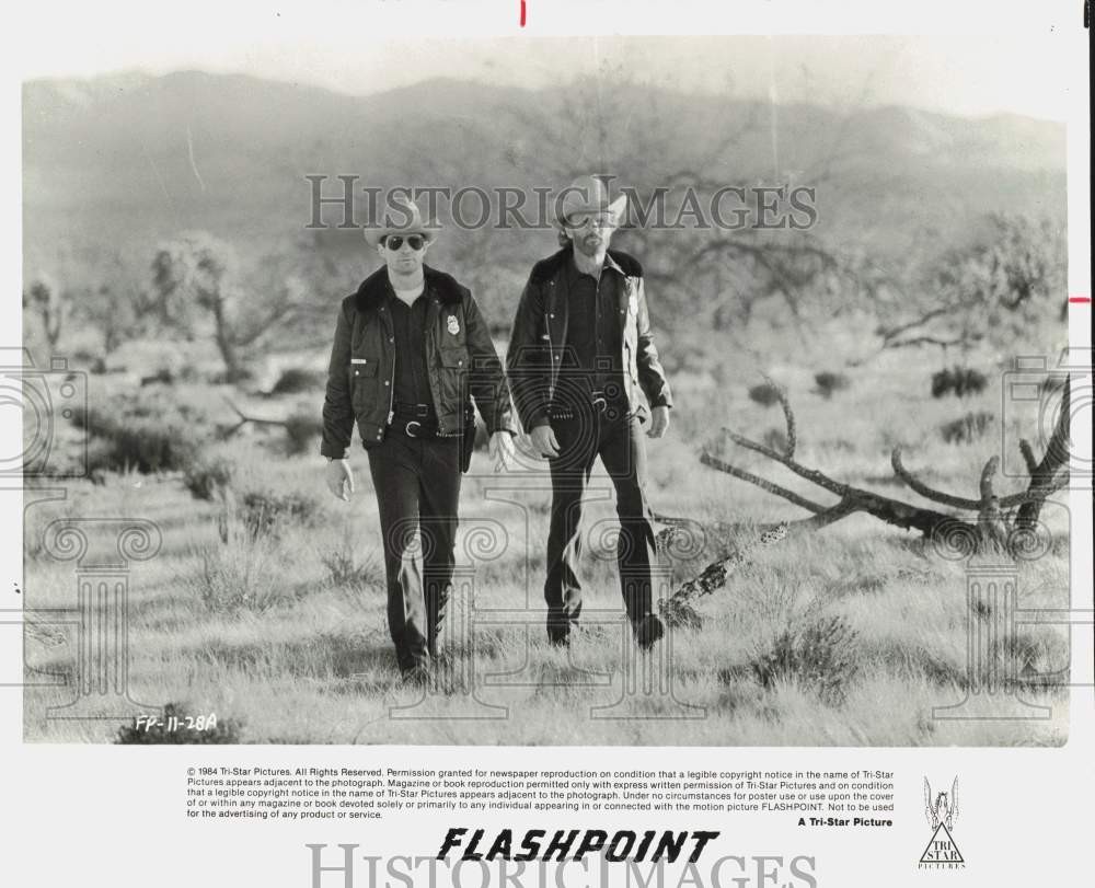 1984 Press Photo Treat Williams & Kris Kristofferson in scene from 