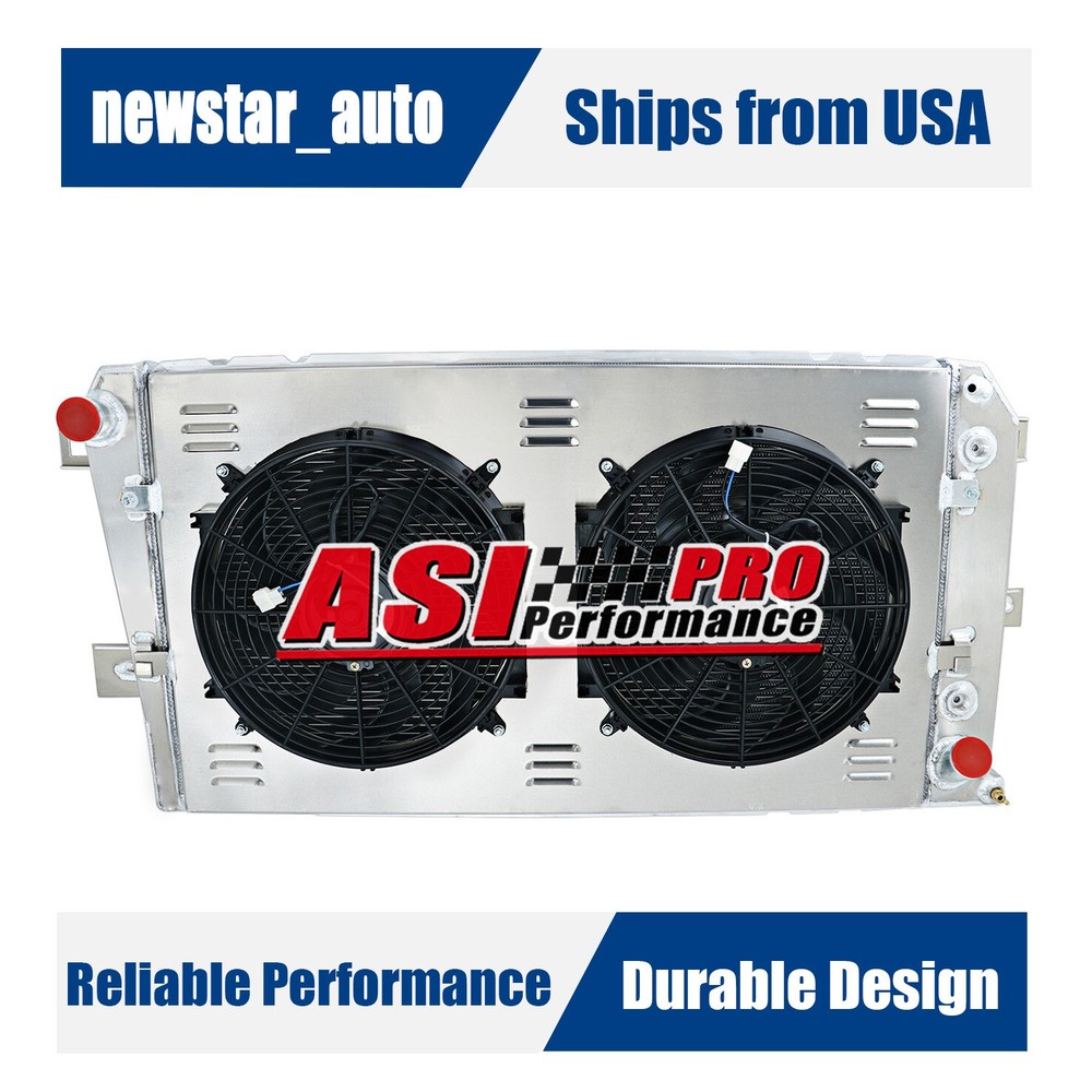 3 ROW RADIATOR+SHROUD FAN FOR CHEVY SILVERADO 2500 3500 DURAMAX 6.6L 2001-2005
