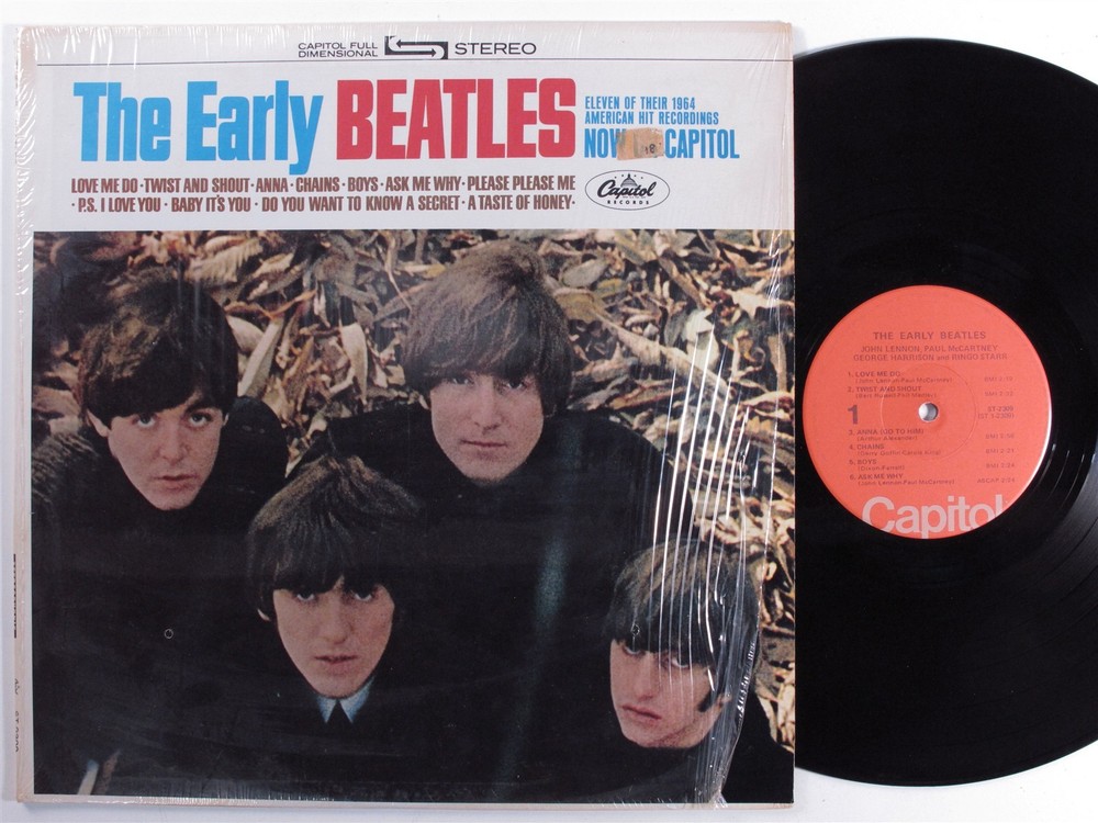 BEATLES The Early Beatles CAPITOL LP SHRINK d