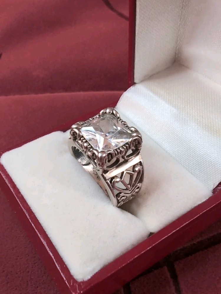 Gorgeous SILPADA Filigree Sterling Silver 925 UPTOWN Cubic Zirconia Ring Size 7