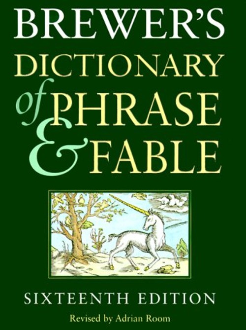 Brewer's Dictionary of Phrase and Fable Hardcover John, Room, AdrFree US Delivery | ISBN:006019653X