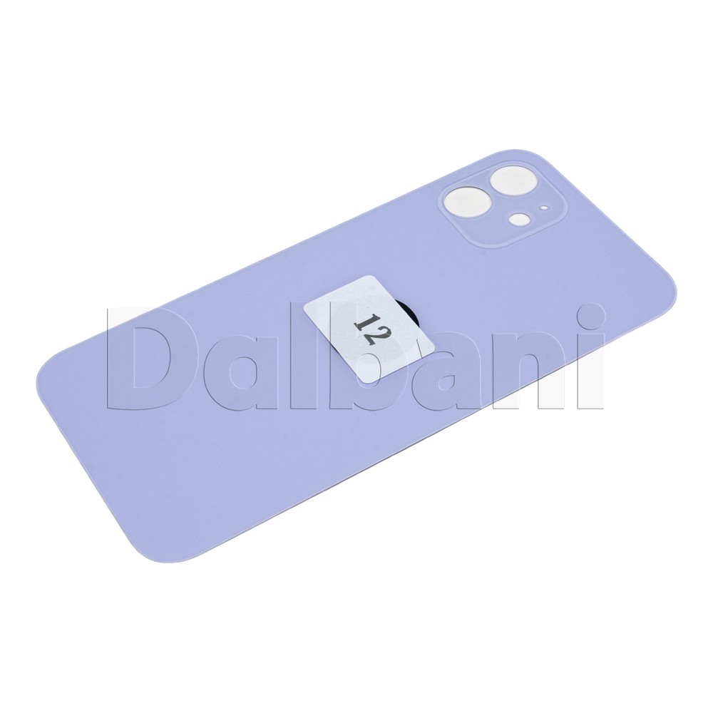 Back Glass Rear Housing Battery Cover Camera Lens For iPhone 12 Purple