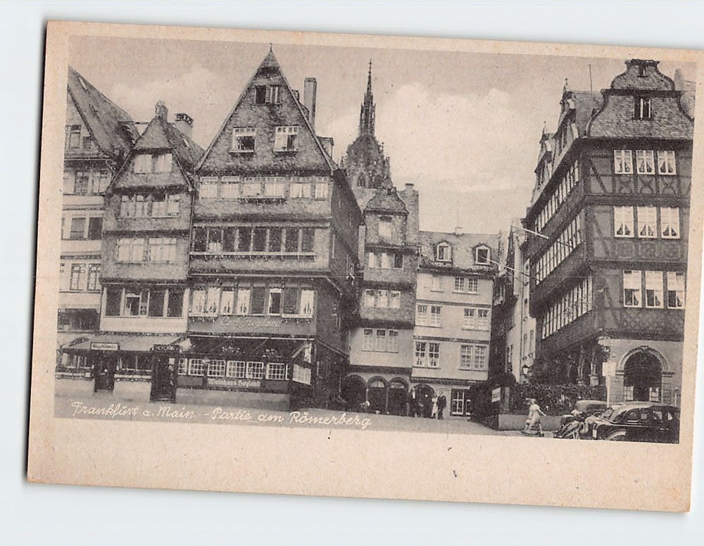 Postcard Partial View Of Römerberg Frankfurt am Main Germany