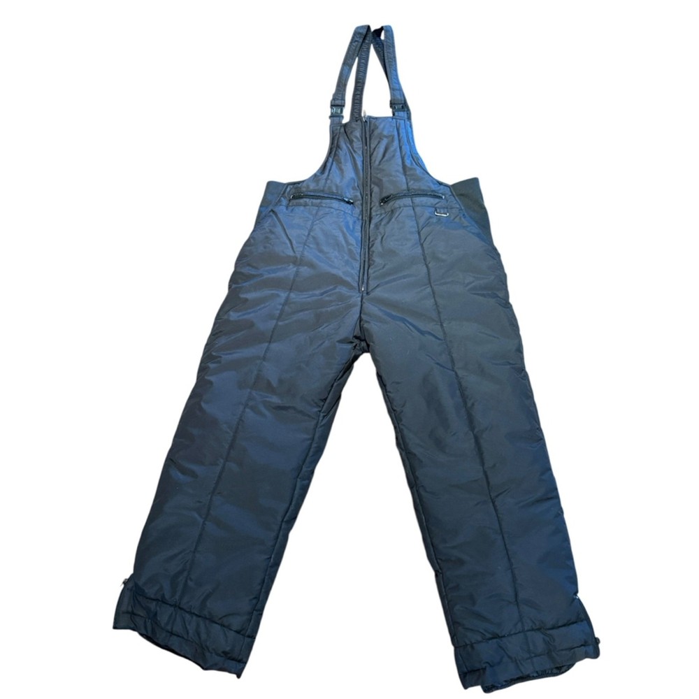 Swiss Alps Men's XL Black  Insulated Ski Bib Overalls