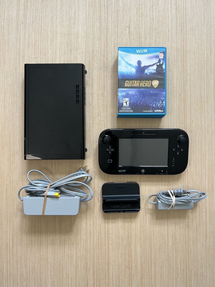 Nintendo Wii U 32GB WUP-101(02) Console Bundle W/ Gamepad & Games Tested Read