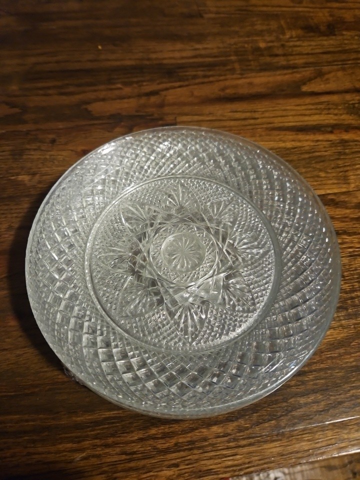 CRISTAL D'ARQUES FRENCH LACE Set Of 6 Luncheon/Salad Plates. EUC