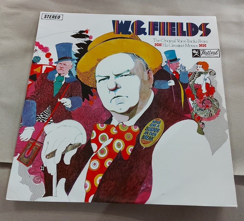 W.C. Fields Original Voice Tracks LP Vinyl Record Festival Edition  