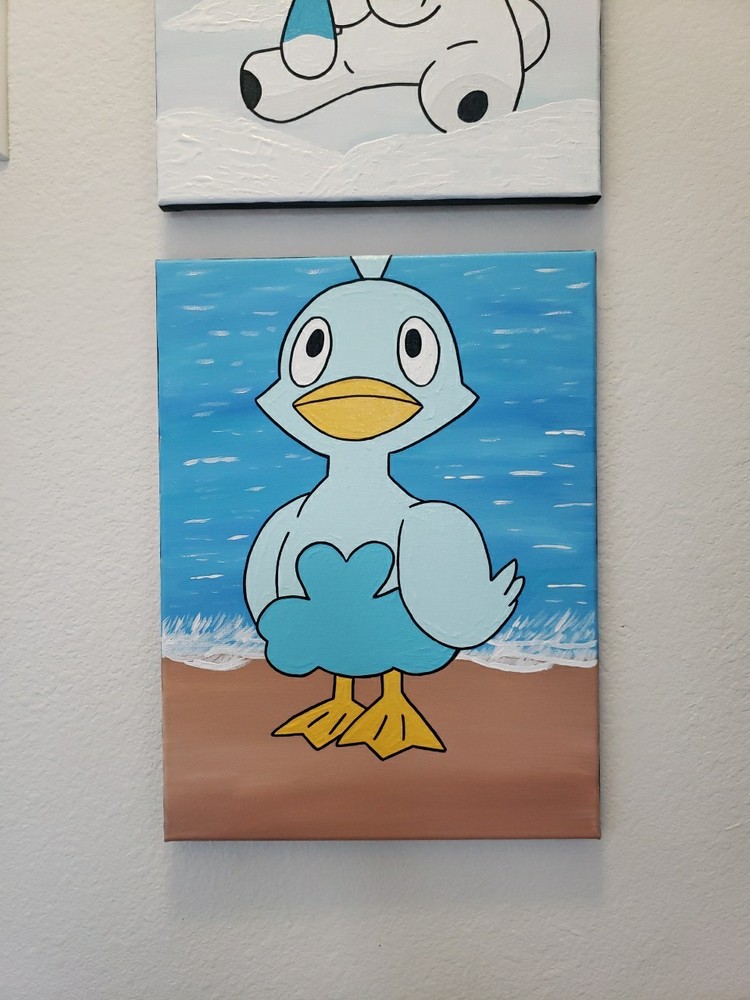 Pokemon Landscape Painting Ducklett