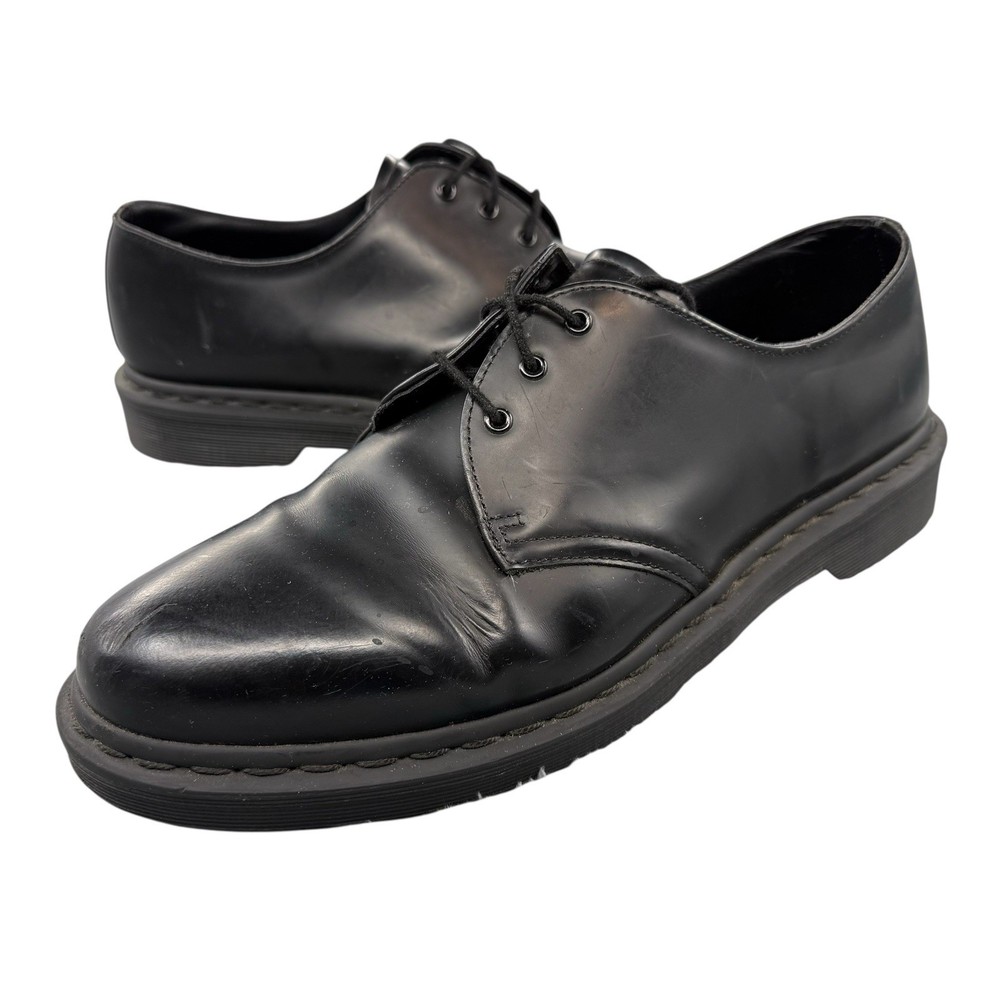 Dr. Martens 1461 Mono Smooth Black Leather Oxford Shoes Men Size 12