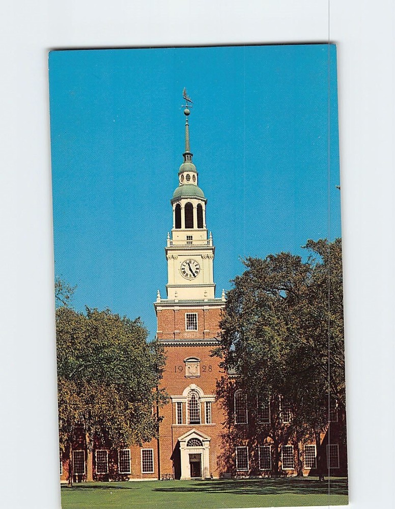 Postcard Baker Memorial Library Dartmouth College Hanover New Hampshire USA