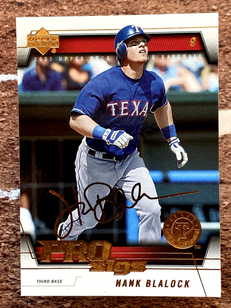 Hank Blalock 2005 Upper Deck Pro Sigs #86 Texas Rangers