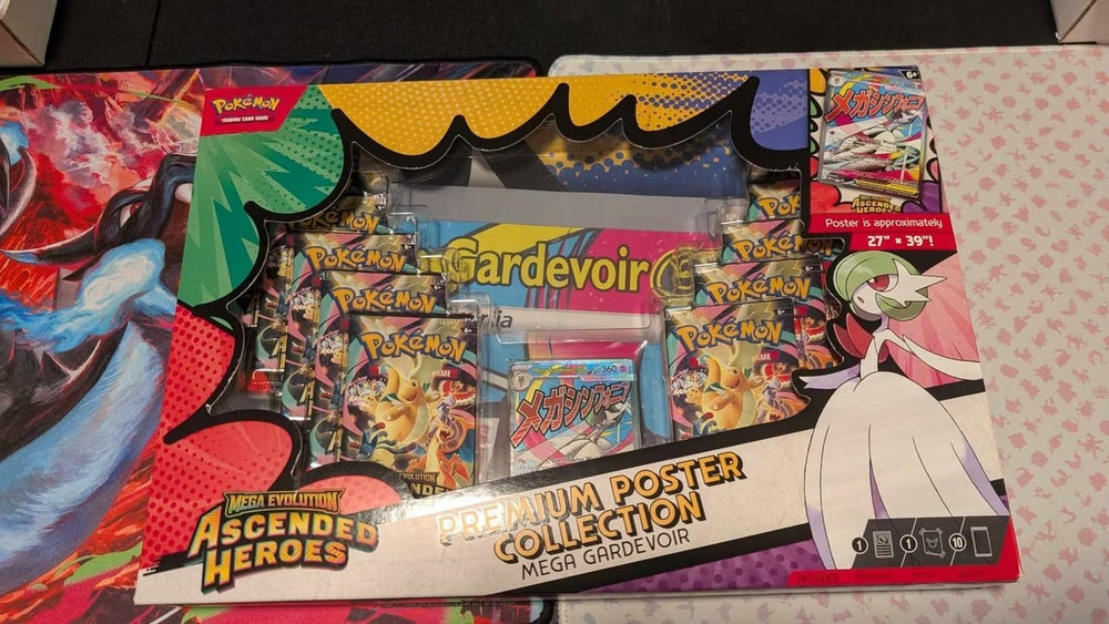 Pokémon - Ascended Heroes - Mega Gardevoir Premium Poster Collection! SEALED!