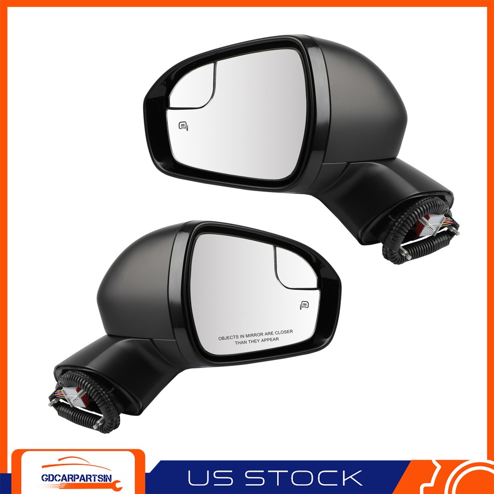Driver & Passenger Side Door Mirror For 2013-2014 Ford Fusion Puddle Lamp