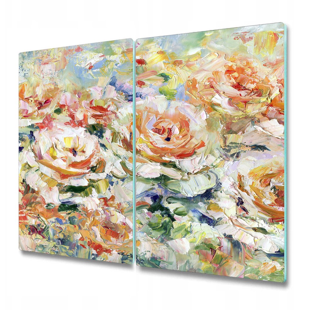 Glass Chopping Board Painting Roses trend romantic delicate flora garden 2x30x52