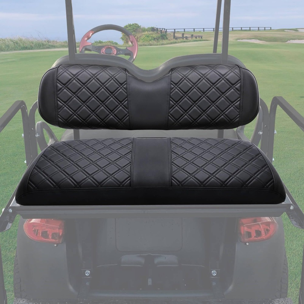 EZGO Club Car Yamaha Golf Cart Rear Seat Covers Thick Vinyl Leather