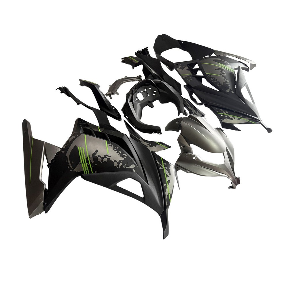 Gray Black Bodywork For Kawasaki Ninja 300 EX300R 2013-2017 Plastic Fairing Kit
