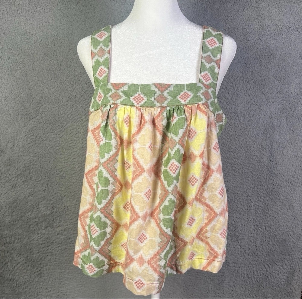 By Anthropologie Marta Swing Blouse Top Womens Medium Multicolor Printed Boho
