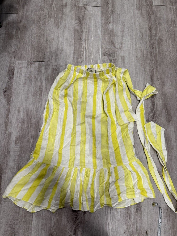 Tuckernuck x Cameran Eubanks Wimberly Yellow Cabana Stripe Hampton Skirt - XXS