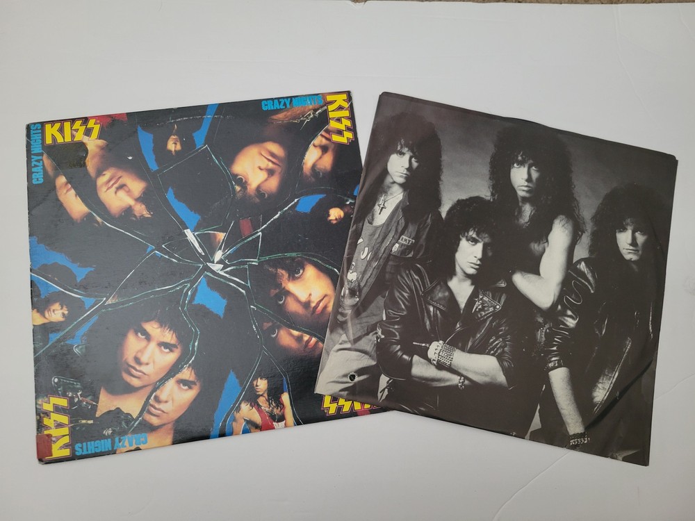 KISS Crazy Nights Vinyl LP Record 1987 Mercury 832 626-1 Hard Rock Glam Metal