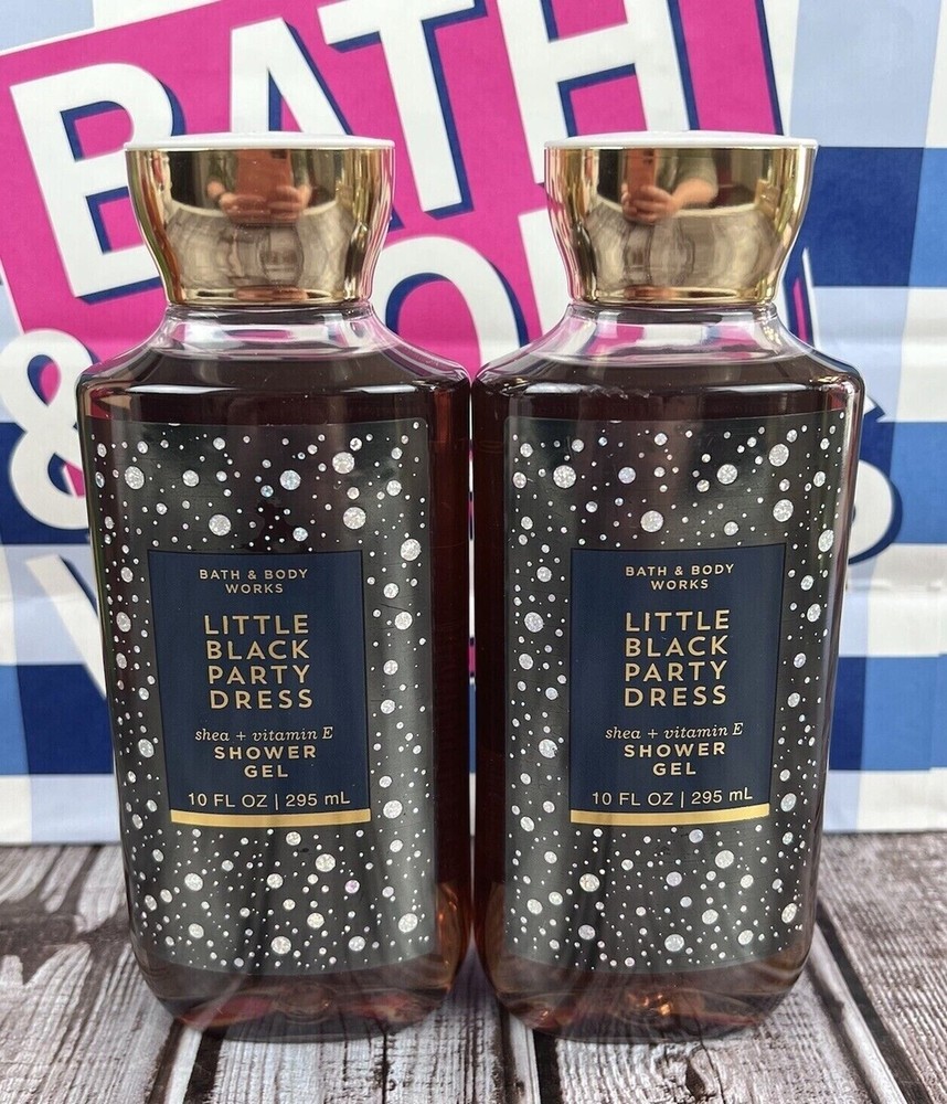 Lot x2 Little Black Party Dress Bath & Body Works Shower Gel FULL SZ