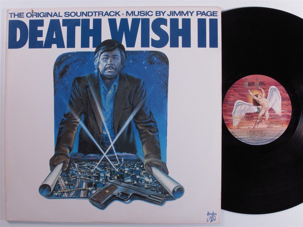 DEATH WISH II OST Jimmy Page SWAN SONG LP VG+ c