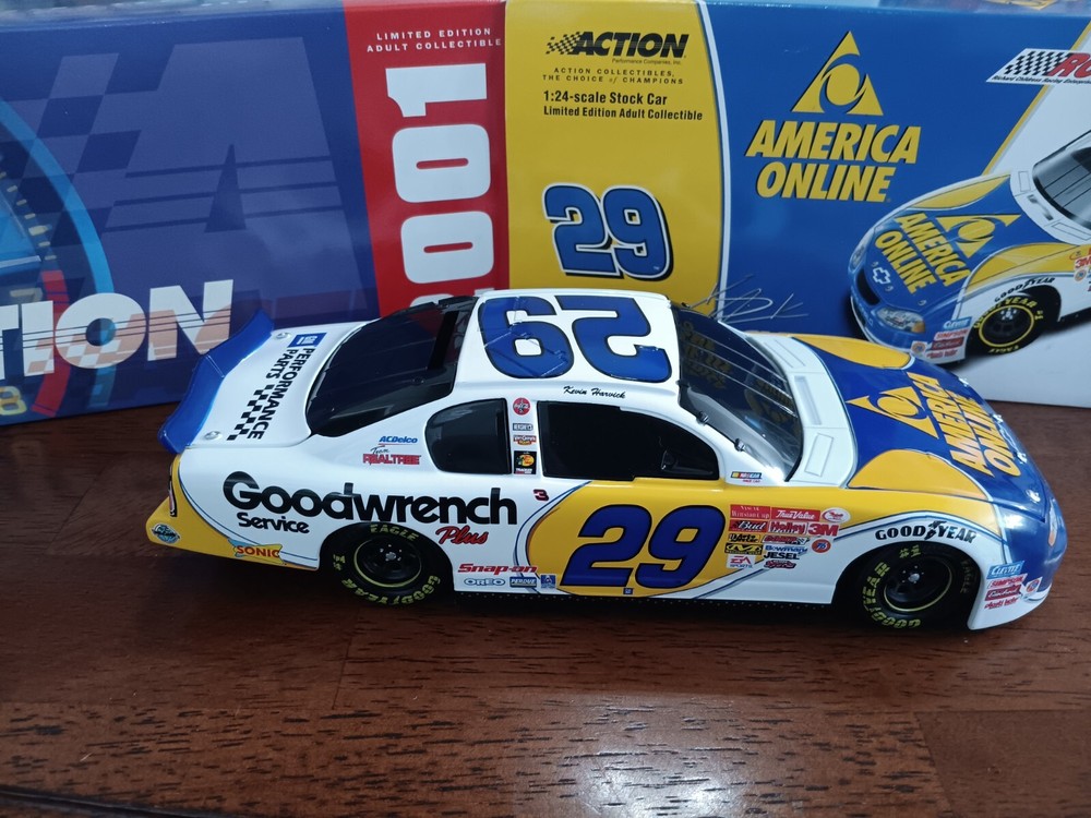 2001 Kevin Harvick AOL Goodwrench Chevy Bank NASCAR 1:24 Diecast