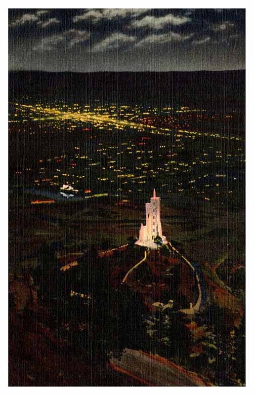 Postcard AERIAL VIEW SCENE Colorado Springs Colorado CO m/09 AS8752