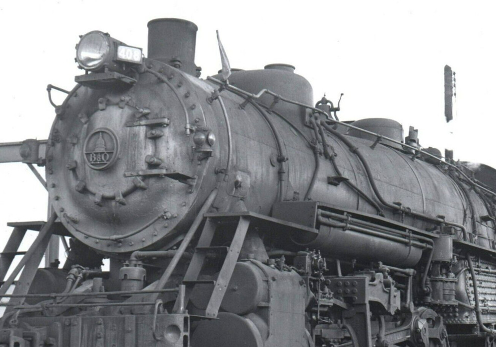 B&O Baltimore Ohio Railroad Locomotive Vintage Photo 5x7