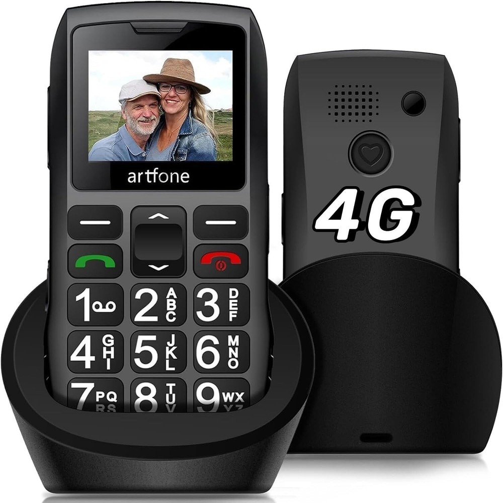 Unlocked Seniors Artfone C1+ 4G LTE Cellphone Big Buttons Phone For Elderly
