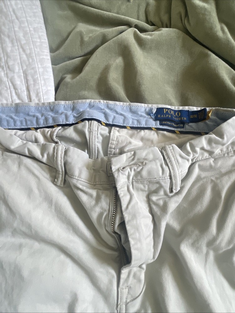 Polo Ralph Lauren Pants Mens 32x32 Khaki Stretch Straight Polo Chino