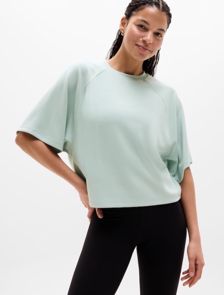 Athleta Seasoft tee- small- current- nwot