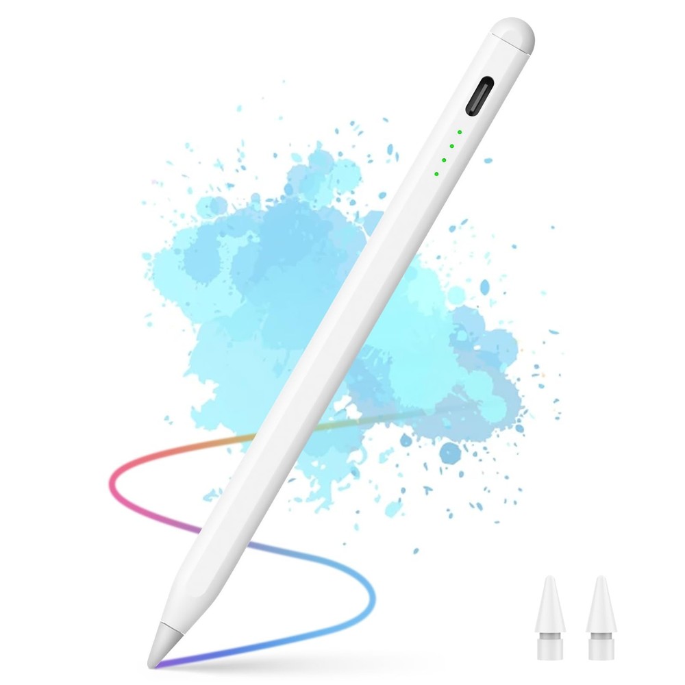 Lanteso Stylus Pencil for iPad 2018-2024 with Tilt Sensitivity and Palm Rejection