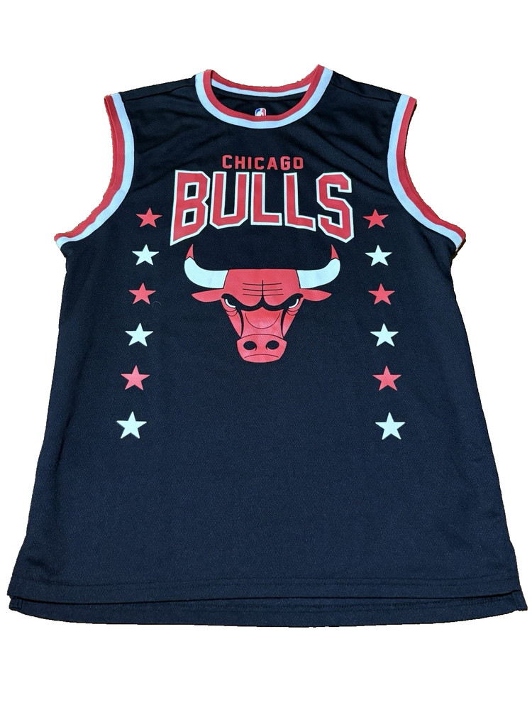 Unk NBA Chicago Bulls Jersey #66 Black Basketball Jersey Men's M Y2K