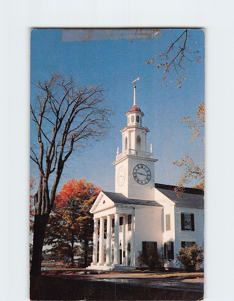 Postcard South Congregational Church Kennebunkport Maine USA
