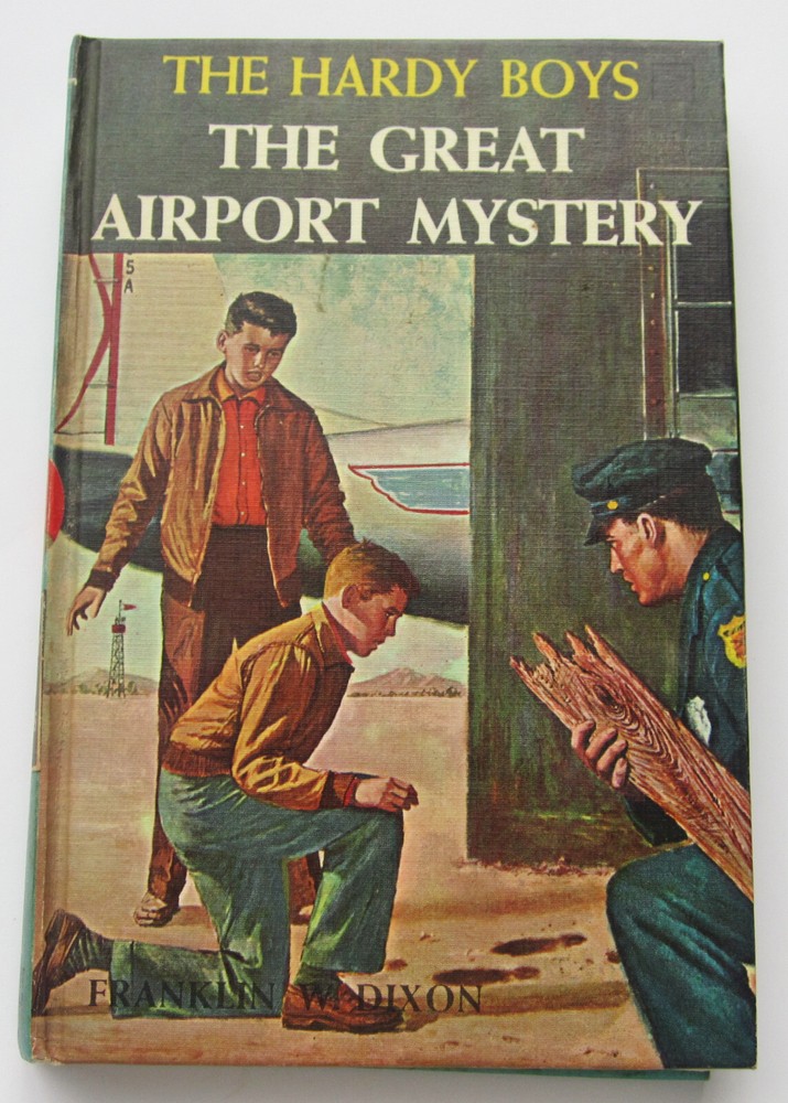 Hardy Boys Great Airport Mystery Hardcover Book #9 1963 Printing Brown Multi EPs