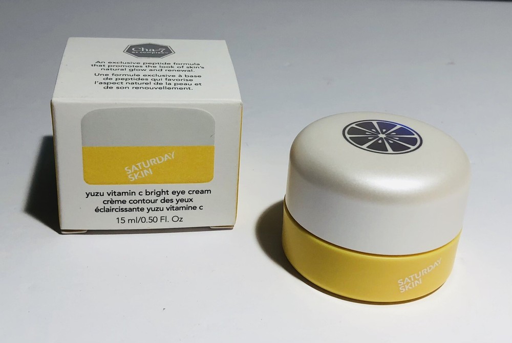 Saturday Skin Yuzu Vitamin C Bright Eye Cream Full Size .50 oz 15ml