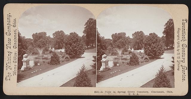 Photo:A view in Spring Grove Cemetery, Cincinnati, Ohio, U. S. A.
