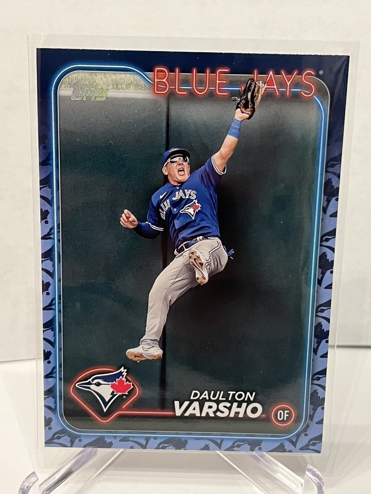 2024 Topps Series 1 Daulton Varsho TEAM COLOR LOGO SSP Blue Jays #43 CASE HIT