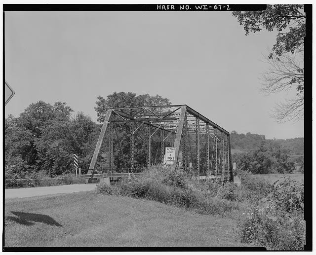 2. VIEW WEST NORTHWEST. - Bowen Mill Bridge, Spanning Pine River County Trunk