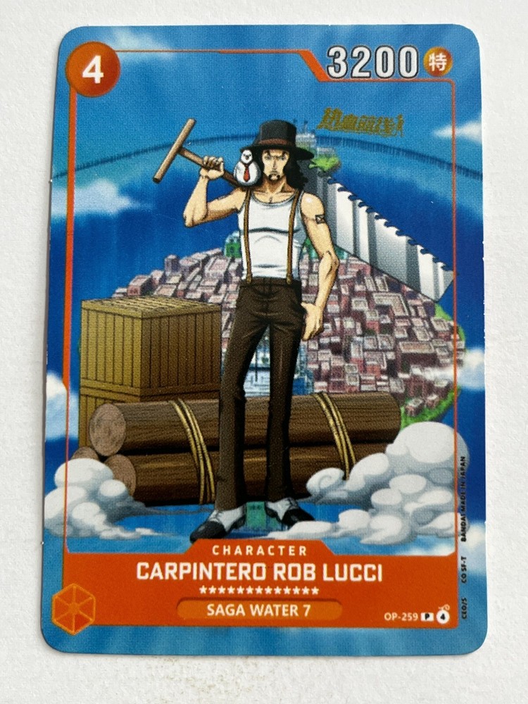 2024 ONE PIECE TCG #259 Carpenter Rob Lucci Peru Edition