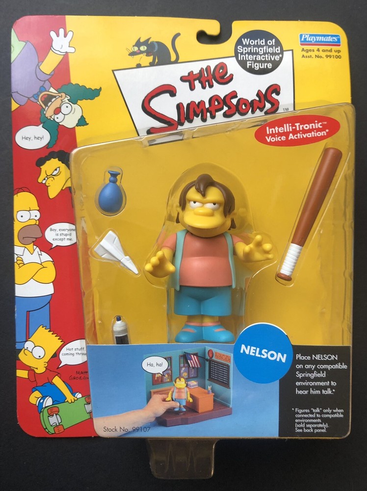 Playmates The Simpsons Nelson Action Figure Ha-ha! Interactive