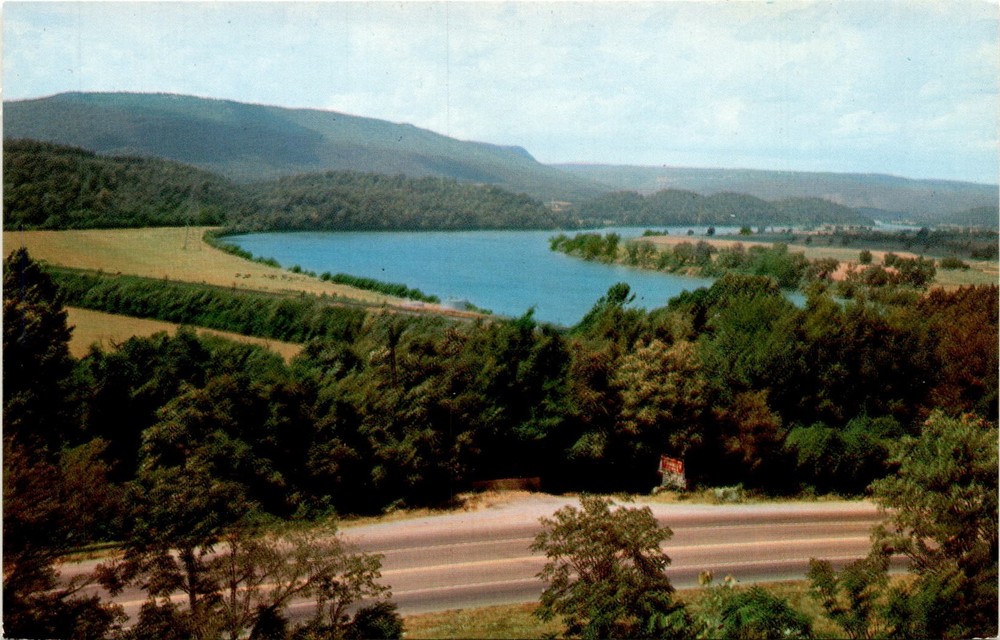 Tennessee River, Highways U. S. 41, 11, 64, Postcard