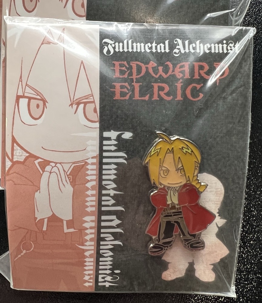 Rare Fullmetal Alchemist Edward Elric Enamel Pin Movic 2003 Japan