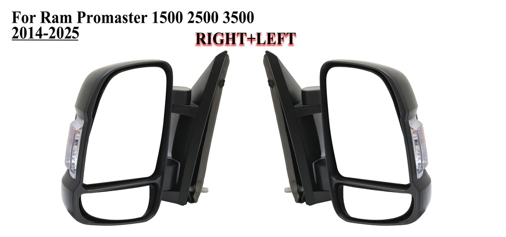 2010-2025 RAM Promaster 1500 2500 3500 Left & Right Power Mirrors Pair  