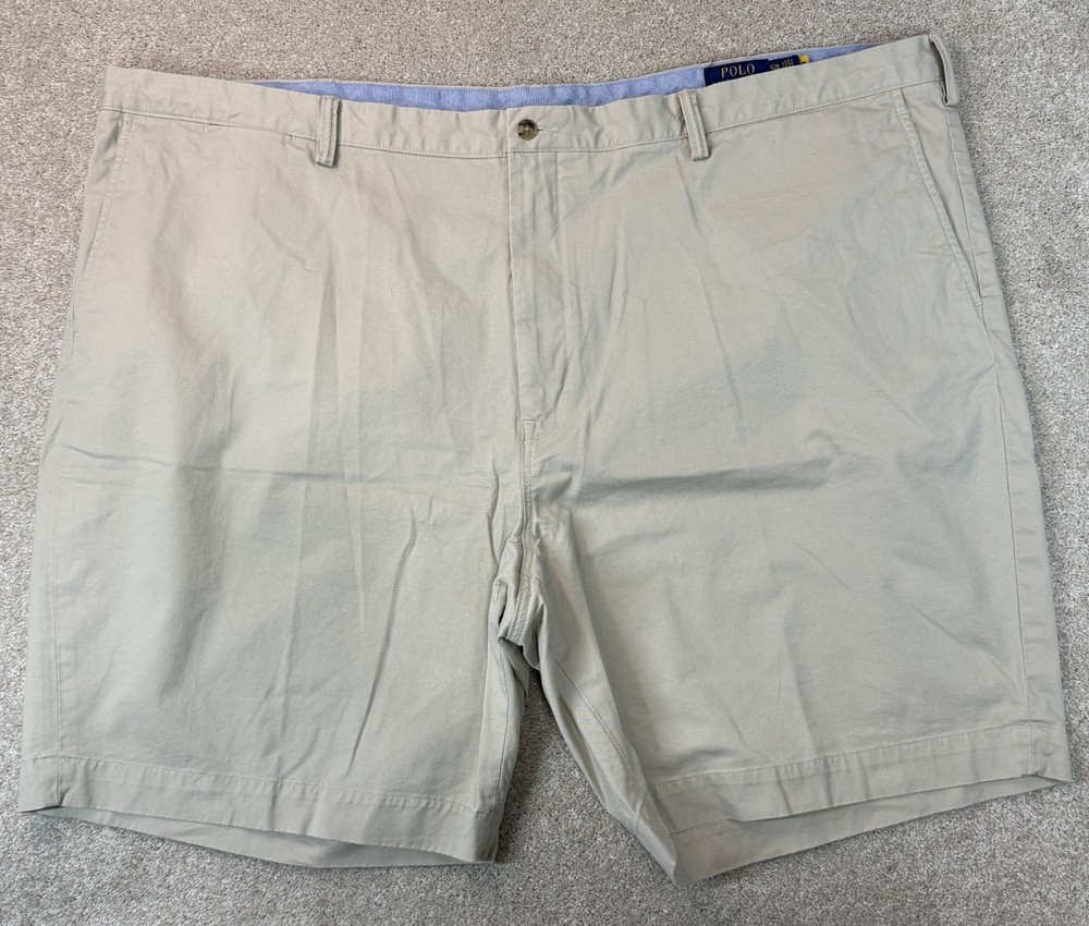 Polo Ralph Lauren Stretch Classic Fit Men's 52B Big Tan Khaki Shorts 9